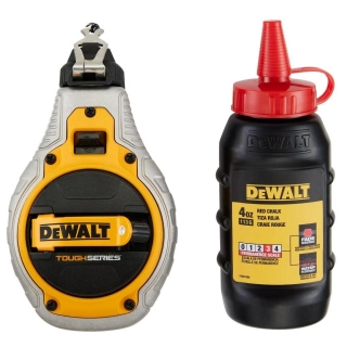 DWHT48335RC-0 DeWALT TOUGHSERIES Značkovací šnúra 6:1, 30m, s červenou křídou