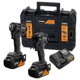 DCK2224MP2T-QW DeWALT Aku kombo sada 18V XR 2x5,0Ah rázový utahovák 1/4" DCF86M a rázový utahovák 1/2" DCF92M McLaren F1 Team